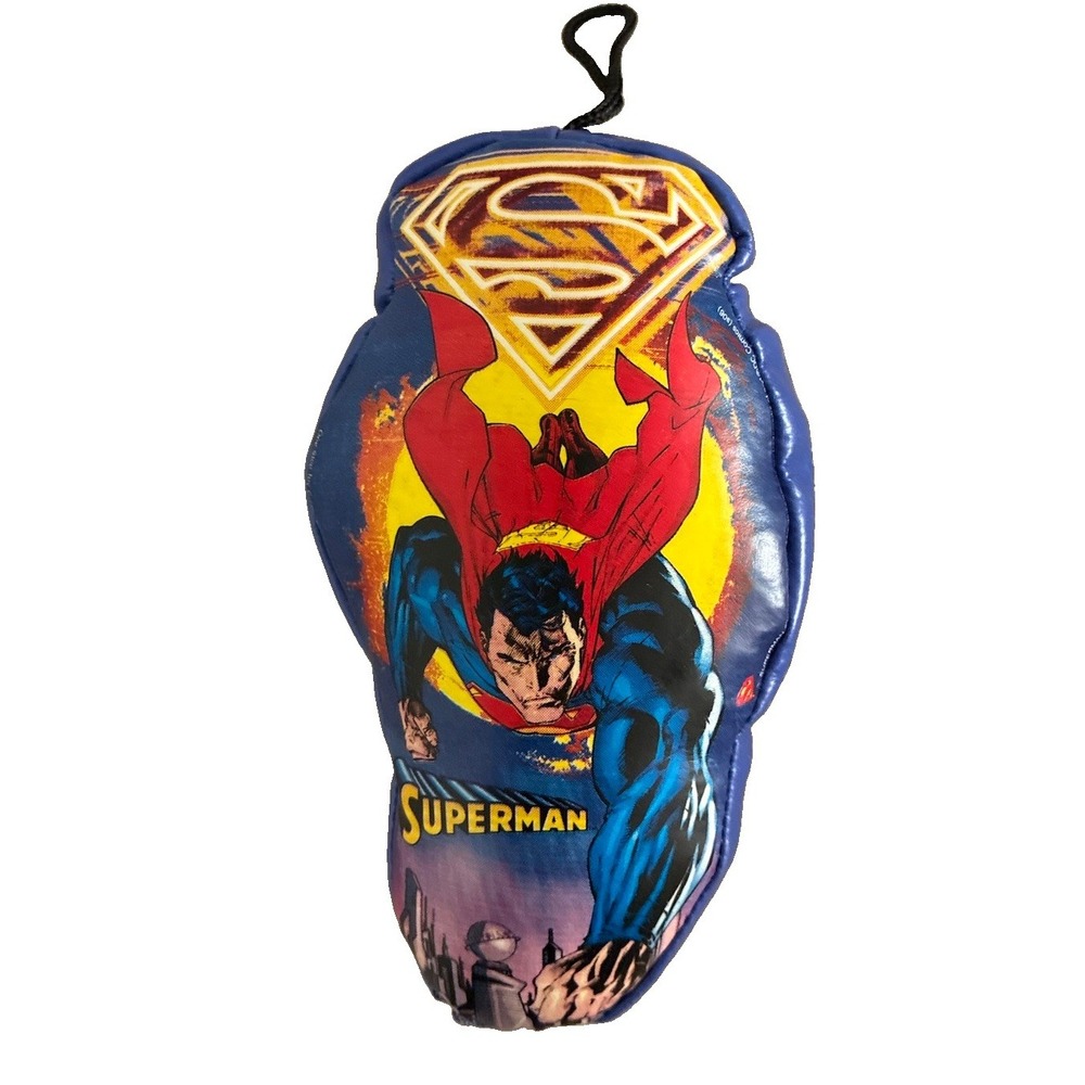 Vintage DC Superman Returns Plush Toy 2006 Movie Promo One Stop Toy Hanging 6"